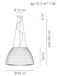 Bell 90 lampa wisząca Axo Light 13146