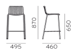 Nolita 3657 hoker  Pedrali - 2 szt 9494