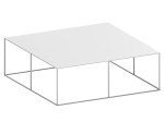 Slim Irony 100x100cm Low Table Zeus Noto 26174