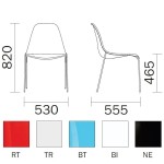 Day Dream  2 szt Pedrali 23771