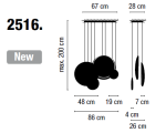 Lampa Cosmos 2516 Vibia 24685