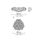 Drusa kinkiet/plafon  Slamp 25459