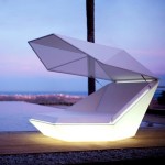 Łóżko dzienna Faz light z parasolem Vondom 25943