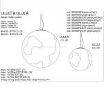 lampa wisząca 75cm  indoor Ululi & Ulula  SE649GB Karman 26362