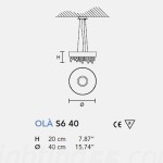 Ola S6 40 lampa Masiero 14506