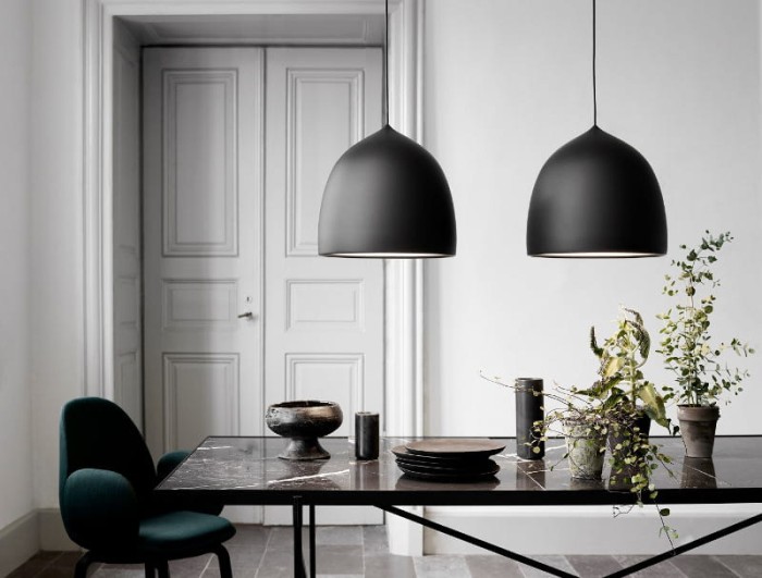 Suspence P2  38.5cm  czarny mat   Fritz Hansen 28826