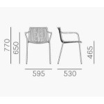 krzesło Nolita 3655 antradcyt  Pedrali 28880