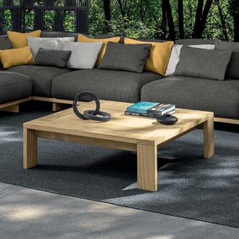 Talenti Argo Wood 107x107 cm Stolik kawowy outdoor 
