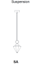 lampa wisząca Donna  8307SA 31205