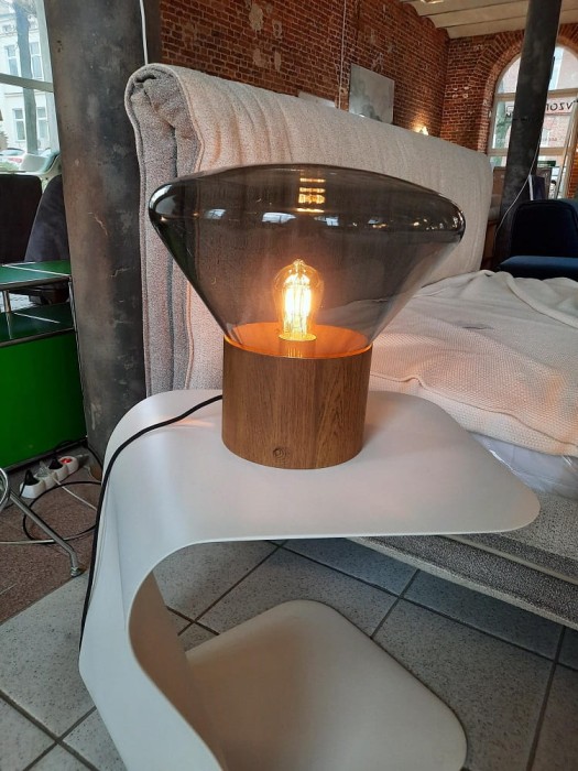 lampa stołowa Muffins PC 849  dąb olejowany H 34cm  Brokis 31383