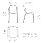 krzesło Brooklyn Vondom 4 szt 32301