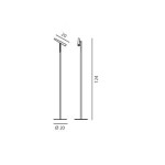 lampa podłogowa Magneto Foscarini 32847