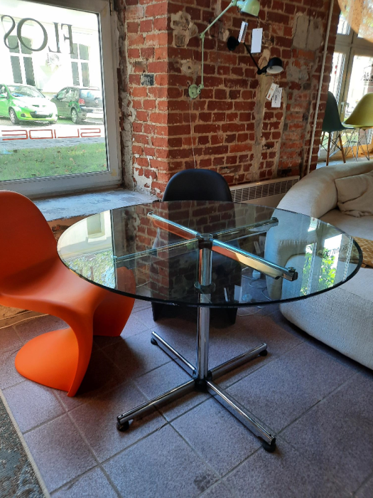 okrągły stół USM Haller - Kitos szkło 110cm 33385