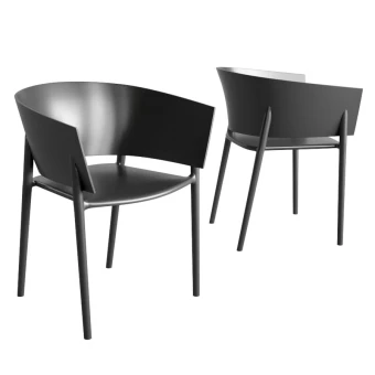 Vondom Africa  krzesło czarne  4 szt  od ręki 