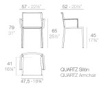 fotel Quatrz Vondom 4 szt 21367