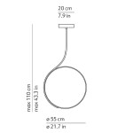 lampa wisząca Poise Kundalini 37231