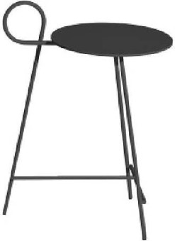 Driade  Carmina S czarny Stolik kawowy