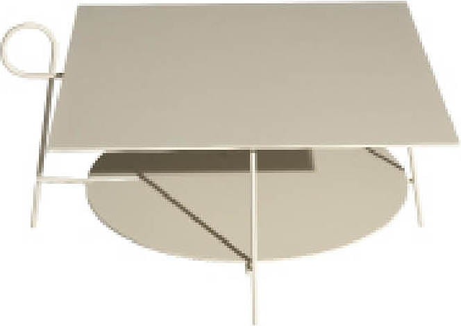 Stolik kawowy Carmina L kwadratowy piaskowy Driade 38325