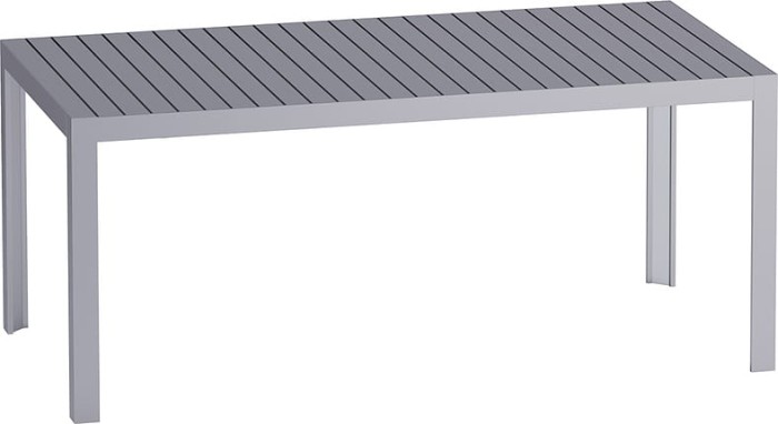 Stół Kalimba 180 cm aluminiowy Driade 38351
