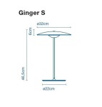 Ginger S lampa stołowa Marset 38387