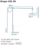 Ginger XL Lampa podłogowa Marset 38420