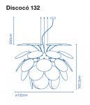 Lampa wisząca Discoco 132 cm beżowa matowa Marset  38667