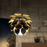 Lampa wisząca Discoco 132 cm czarno-złota Marset  38671