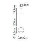 Lampa wisząca Dipping Light 13,5 cm Marset 38689