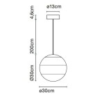 Lampa wisząca Dipping Light 30 cm Marset   38719