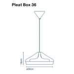 Pleat Box lampa wisząca 34 cm Marset 38809