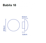 Babila kinkiet zewnętrzny 18 cm Marset 39490