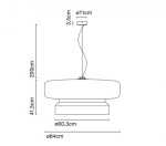 Lampa Bohemia 84 LED Marset  39518