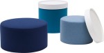Pufa Drums mała  H 45cm  -  tkanina felt 859 11460