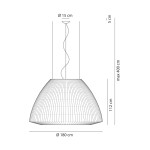 Bell 180  wisząca Axo Light 40208