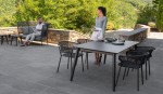 stół MOON ALU DINING TABLE FULL ALU 200/260-100cm  blat ceramika   Talenti 40657