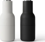 Młynki do pieprzu soli lub przypraw Bottle Grinder Steel czarny i biały 2 szt. 41078