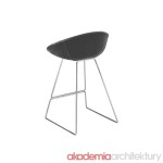 Gliss  916  hoker  tapicerowany Pedrali 1789