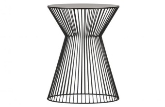 suus  Black stolik metal   Woood