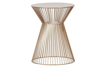 Suus gold  stolik metal  Woood 