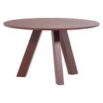 375419-BR_02_VS_ES_Rhonda_eettafel_O129cm_eiken_bordeauxrood_FA.webp