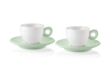 Guccini Gocce Filiżanki do Cappuccino  pistacjowe  2 szt 
