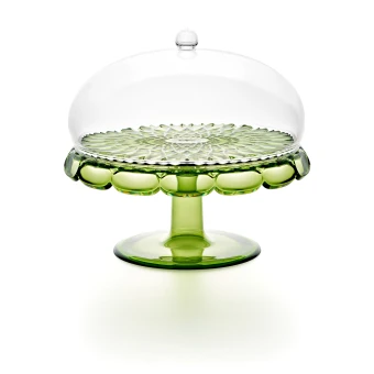 Guzzini Vanity patera na ciasto zielona lilia