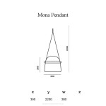 Mona Large  38cm   Lampa Brokis 3405