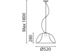 Lampa Pedrali L002S 1876