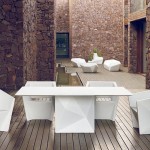 Stół Faz 200x100  full white  Vondom 6317