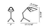Pett lampa stołowa czarna Foscarini 13416