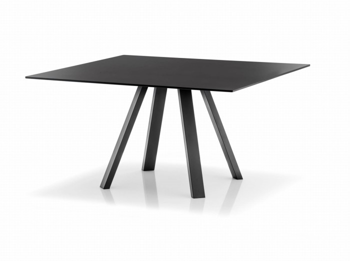 Arki Table laminat  139x139cm Nero 6mm top   Pedrali 1615