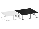 Slim Irony 100x100cm Low Table Zeus Noto 26175
